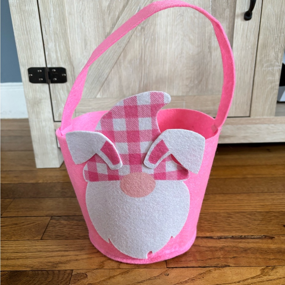 Pink Gnome Easter Basket